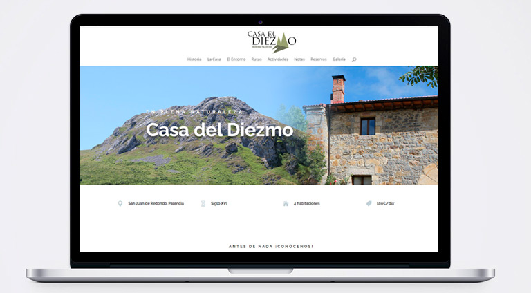 Desarrollo web Casa del Diezmo
